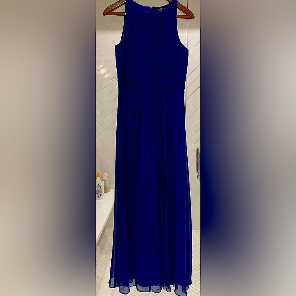 Royal blue Ralph lauren evening dress